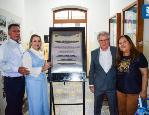 Foto - 349 anos: Prefeitura realiza Ato Cívico e inauguração da Casa da Memória Nazareana “Professor Licínio Carpinelli”