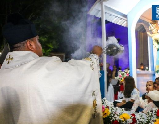 Foto - Procissão de Encerramento marca a celebração dos 349 anos da Padroeira Nossa Senhora de Nazaré