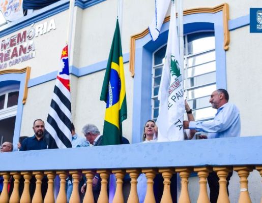 Foto - 349 anos: Prefeitura realiza Ato Cívico e inauguração da Casa da Memória Nazareana “Professor Licínio Carpinelli”
