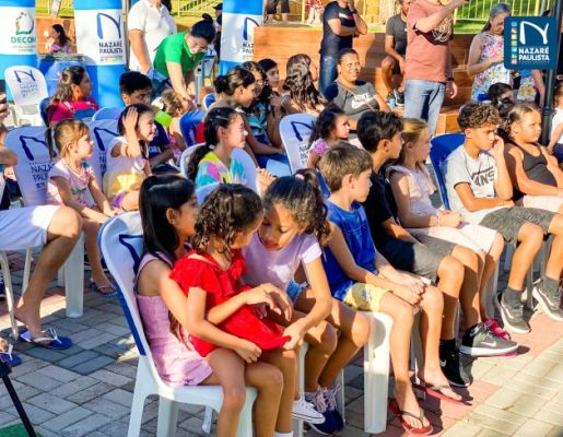 Foto - A Praça do Santo Cruzeiro, Playground Público Infantil e Palco Albino de Camargo – Bininho estão oficialmente inaugurados!! 