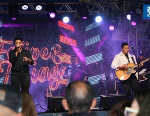 Foto - Show de Felipe & Thiago encerra em grande estilo a Festa dos 349 anos de Nazaré Paulista