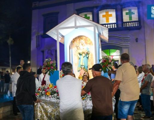 Foto - Procissão de Encerramento marca a celebração dos 349 anos da Padroeira Nossa Senhora de Nazaré