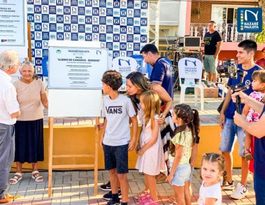 Foto - A Praça do Santo Cruzeiro, Playground Público Infantil e Palco Albino de Camargo – Bininho estão oficialmente inaugurados!! 