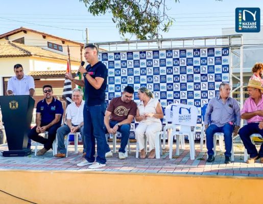 Foto - A Praça do Santo Cruzeiro, Playground Público Infantil e Palco Albino de Camargo – Bininho estão oficialmente inaugurados!! 