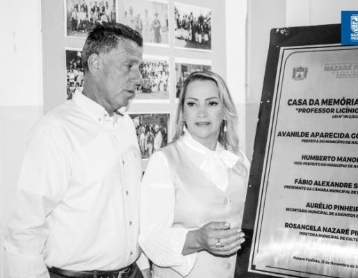 Foto - 349 anos: Prefeitura realiza Ato Cívico e inauguração da Casa da Memória Nazareana “Professor Licínio Carpinelli”