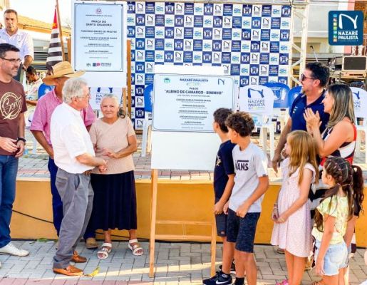 Foto - A Praça do Santo Cruzeiro, Playground Público Infantil e Palco Albino de Camargo – Bininho estão oficialmente inaugurados!! 