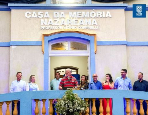 Foto - 349 anos: Prefeitura realiza Ato Cívico e inauguração da Casa da Memória Nazareana “Professor Licínio Carpinelli”