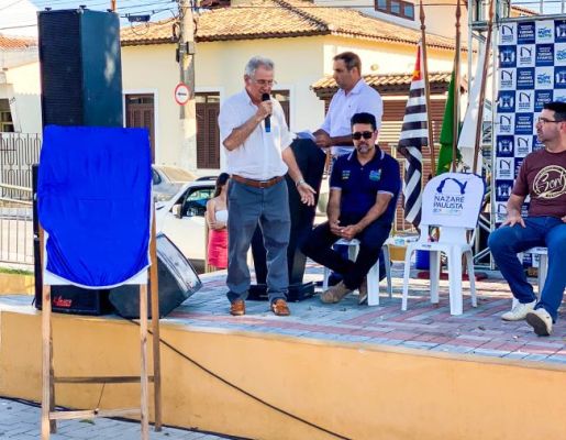 Foto - A Praça do Santo Cruzeiro, Playground Público Infantil e Palco Albino de Camargo – Bininho estão oficialmente inaugurados!! 