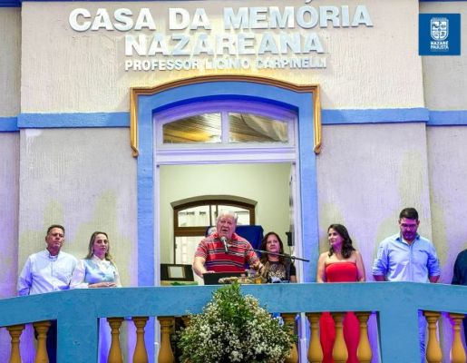 Foto - 349 anos: Prefeitura realiza Ato Cívico e inauguração da Casa da Memória Nazareana “Professor Licínio Carpinelli”