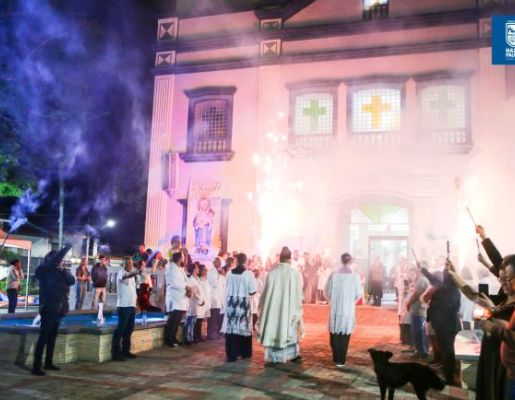 Foto - Procissão de Encerramento marca a celebração dos 349 anos da Padroeira Nossa Senhora de Nazaré