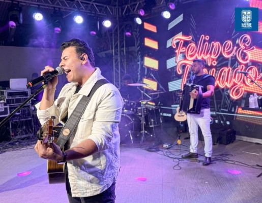Foto - Show de Felipe & Thiago encerra em grande estilo a Festa dos 349 anos de Nazaré Paulista