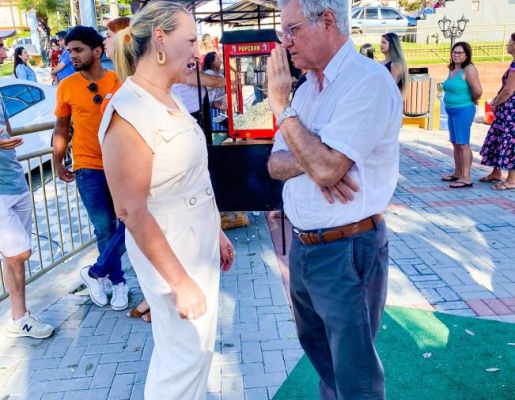 Foto - A Praça do Santo Cruzeiro, Playground Público Infantil e Palco Albino de Camargo – Bininho estão oficialmente inaugurados!! 