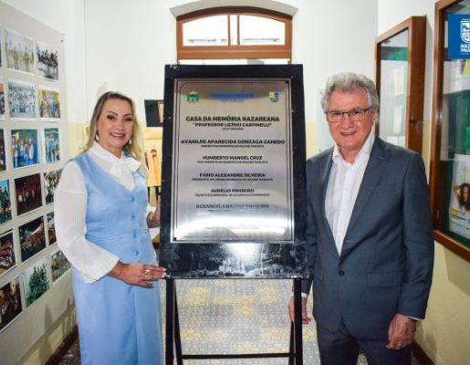 Foto - 349 anos: Prefeitura realiza Ato Cívico e inauguração da Casa da Memória Nazareana “Professor Licínio Carpinelli”