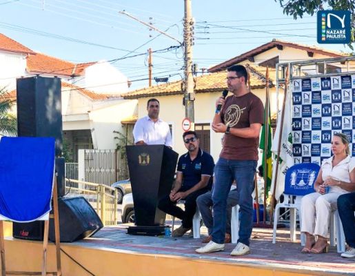 Foto - A Praça do Santo Cruzeiro, Playground Público Infantil e Palco Albino de Camargo – Bininho estão oficialmente inaugurados!! 