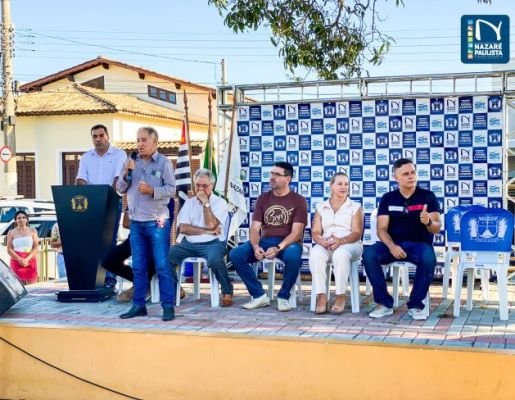 Foto - A Praça do Santo Cruzeiro, Playground Público Infantil e Palco Albino de Camargo – Bininho estão oficialmente inaugurados!! 