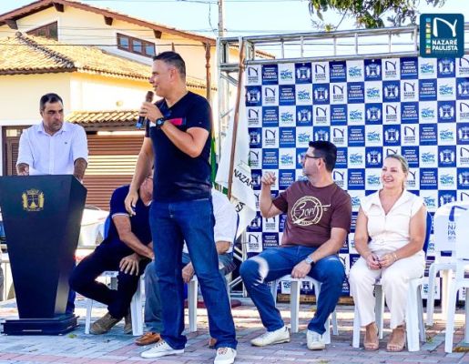 Foto - A Praça do Santo Cruzeiro, Playground Público Infantil e Palco Albino de Camargo – Bininho estão oficialmente inaugurados!! 
