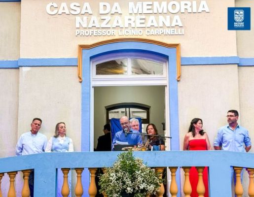 Foto - 349 anos: Prefeitura realiza Ato Cívico e inauguração da Casa da Memória Nazareana “Professor Licínio Carpinelli”