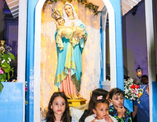 Foto - Procissão de Encerramento marca a celebração dos 349 anos da Padroeira Nossa Senhora de Nazaré
