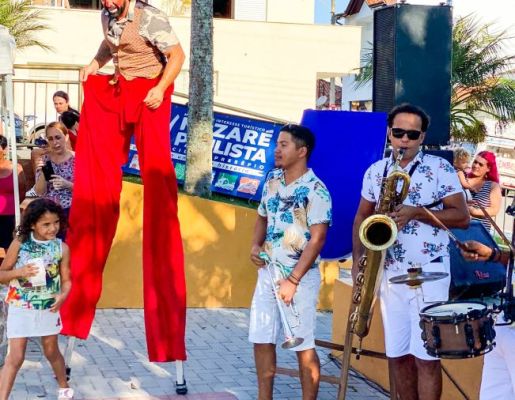 Foto - A Praça do Santo Cruzeiro, Playground Público Infantil e Palco Albino de Camargo – Bininho estão oficialmente inaugurados!! 