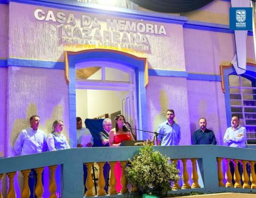 Foto - 349 anos: Prefeitura realiza Ato Cívico e inauguração da Casa da Memória Nazareana “Professor Licínio Carpinelli”