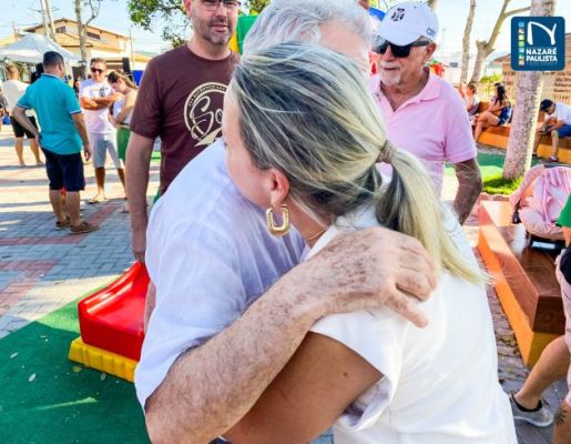 Foto - A Praça do Santo Cruzeiro, Playground Público Infantil e Palco Albino de Camargo – Bininho estão oficialmente inaugurados!! 