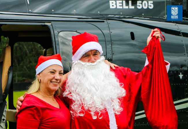 Inesquecível: chegada do Papai Noel reforça a magia do Natal em Nazaré Paulista